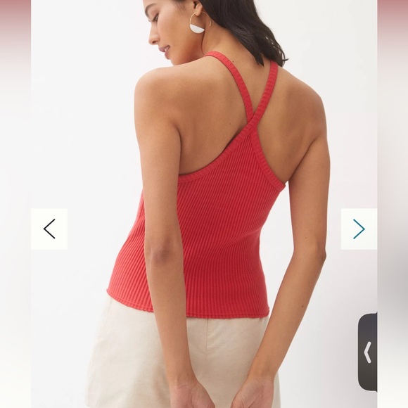 Anthropologie NWT T.La Ribbed Halter Tank - Picture 3 of 6